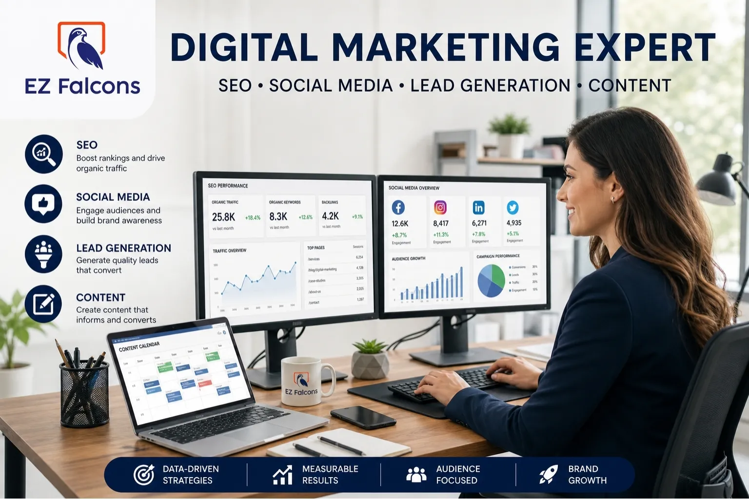 digital marketing for logistics outsourcing managing SEO social media and lead generation for freight brokers and logistics companies USA
